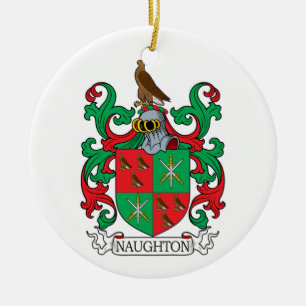 Naughton Familienwappen Keramik Ornament