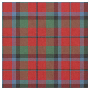 Naughton - MacNaughton Tartan Pattern Red Kariert Stoff