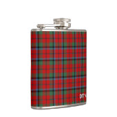 Naughton Tartan Monogram Red Kariert Flachmann (Rechts)