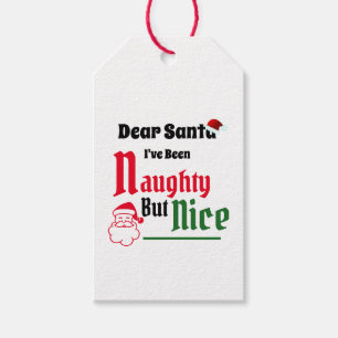 Naughty aber Nice Christmas Geschenkanhänger