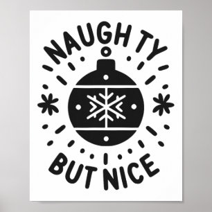 Naughty aber Nice Funny Funny Christmas Spaß 1 Poster