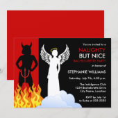 Naughty aber Nice Junggeselinnen-Abschied Einladung (Vorne/Hinten)