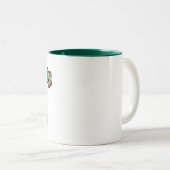 Naughty aber Nice List Weihnachten Zweifarbige Tasse (VorderseiteRechts)