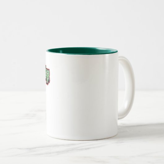 Naughty aber Nice List Weihnachten Zweifarbige Tasse (VorderseiteRechts)