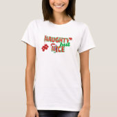 Naughty aber Nice T-Shirt (Vorderseite)