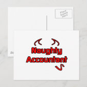 Naughty Accountant Postkarte (Vorne/Hinten)