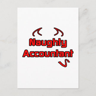 Naughty Accountant Postkarte