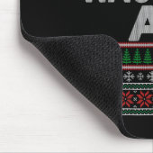 Naughty Af Ugge Weihnachtskrüater S für Paare Mousepad (Ecke)