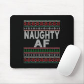 Naughty Af Ugge Weihnachtskrüater S für Paare Mousepad (Mit Mouse)