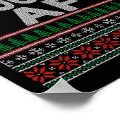 Naughty Af Ugge Weihnachtskrüater S für Paare Poster (Ecke)