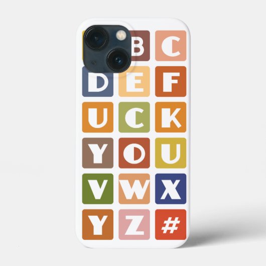 Naughty Alphabets Blackberry Bold Case (Rückseite)