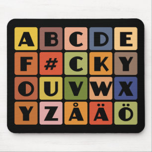 Naughty Alphabets mousepad