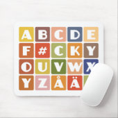 Naughty Alphabets mousepad (Mit Mouse)