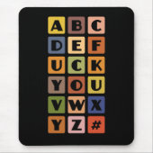 Naughty Alphabets mousepad (Vorne)