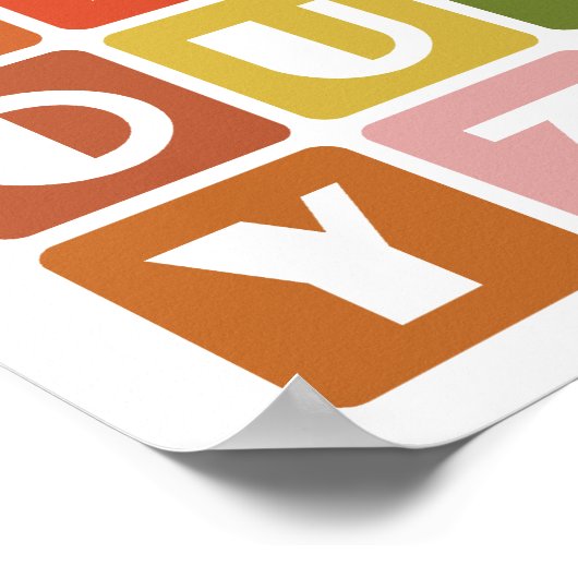 Naughty Alphabets Poster (Ecke)