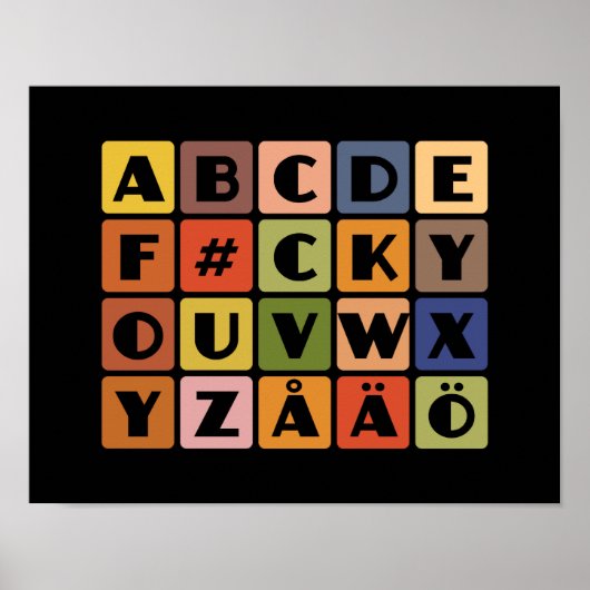 Naughty Alphabets Poster (Vorne)