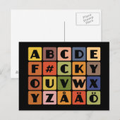 Naughty Alphabets Postkarte (Vorne/Hinten)