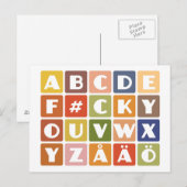 Naughty Alphabets Postkarte (Vorne/Hinten)