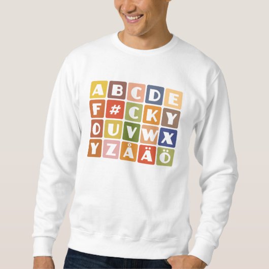 Naughty Alphabets Shirt - wählen Sie Stil & Farbe (Vorderseite)