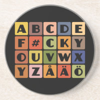 Naughty Alphabets Untersetzer