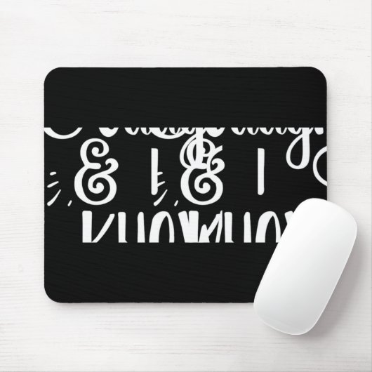 Naughty And I Know It Funny Christmas Baby T Shirt Mousepad (Mit Mouse)