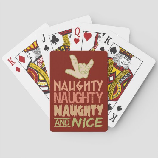 Naughty AND Nice benutzerdefinierte Spielkarten (Rückseite)