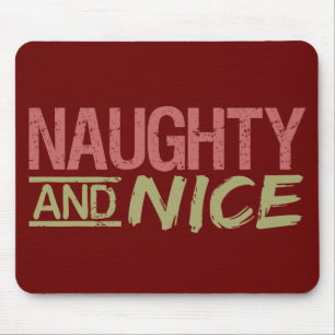 Naughty and Nice Custom Mousepad
