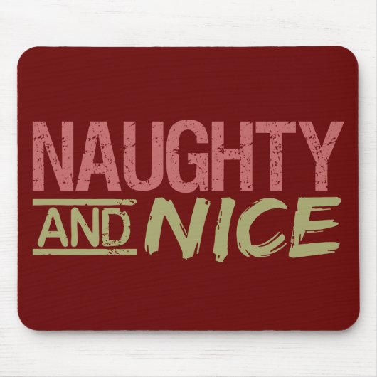Naughty and Nice Custom Mousepad (Vorne)