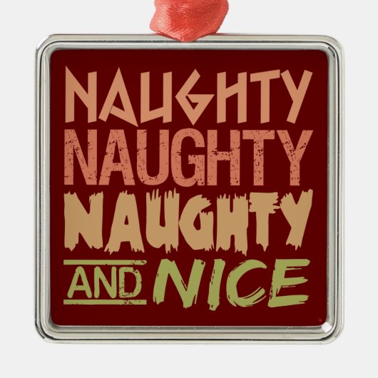 Naughty AND Nice Custom Ornament (Vorne)