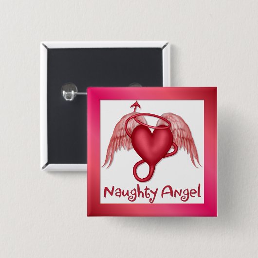 Naughty Angel Button (Vorne & Hinten)
