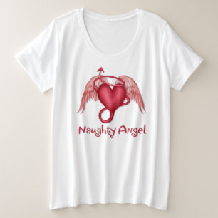 Naughty Angel Große Größe T-Shirt