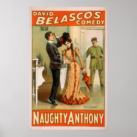 Naughty Anthony "At It Again" Theaterposter Poster (Vorne)