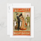 Naughty Anthony "At It Again" Theaterposter Postkarte (Vorne/Hinten)