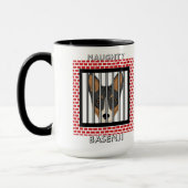 Naughty Basenji Funny Dog Tasse (Links)