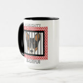 Naughty Basenji Funny Dog Tasse (Vorderseite Links)