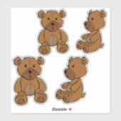Naughty Bear Aufkleber (Blatt)