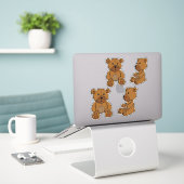 Naughty Bear Aufkleber (Laptop auf Schreibtisch)