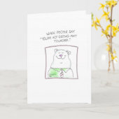 Naughty Birthday Card Karte (Gelbe Blume)