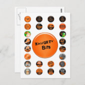 Naughty Bits Merit-Abzeichen Postkarte (Vorne/Hinten)