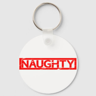 Naughty Briefmarke Schlüsselanhänger
