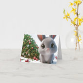 Naughty Bunny Christmas Karte (Gelbe Blume)