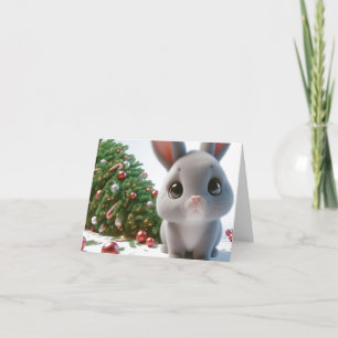 Naughty Bunny Christmas Karte