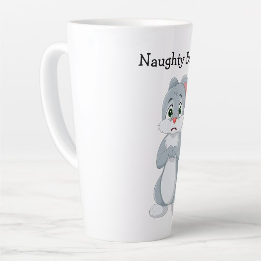 Naughty Bunny Latte Tasse (Linke Ecke)