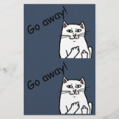 Naughty Cat Briefpapier (Vorderseite)