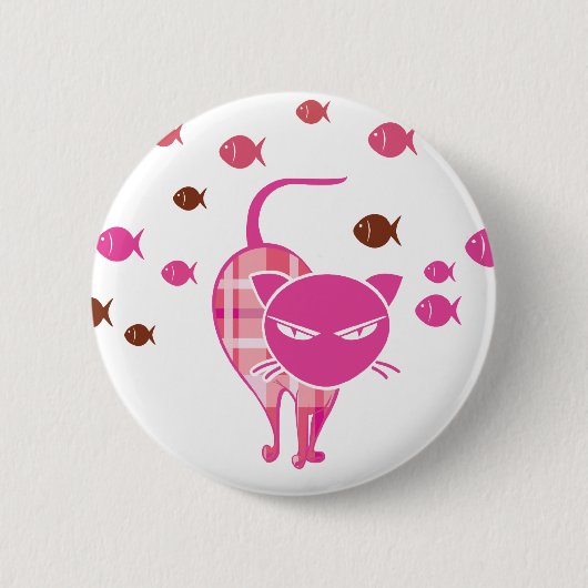 Naughty Cat Button (Vorderseite)