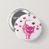 Naughty Cat Button (Vorne & Hinten)