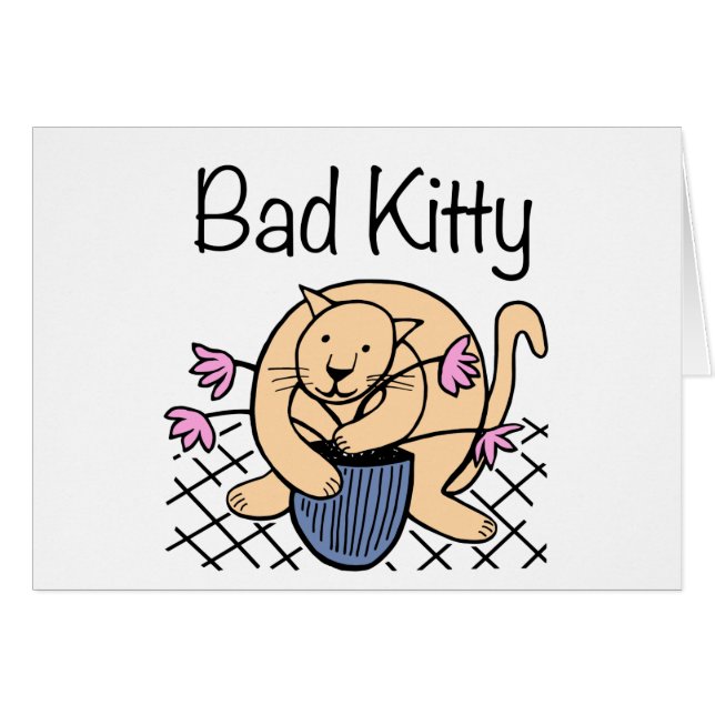 Naughty Cat Cartoon (Vorderseite (Horizontal))