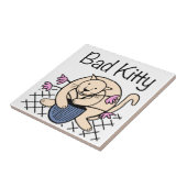 Naughty Cat Cartoon Fliese (Seite)