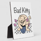 Naughty Cat Cartoon Fotoplatte (Seite)