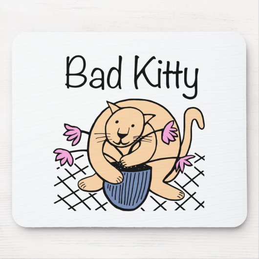 Naughty Cat Cartoon Mousepad (Vorne)